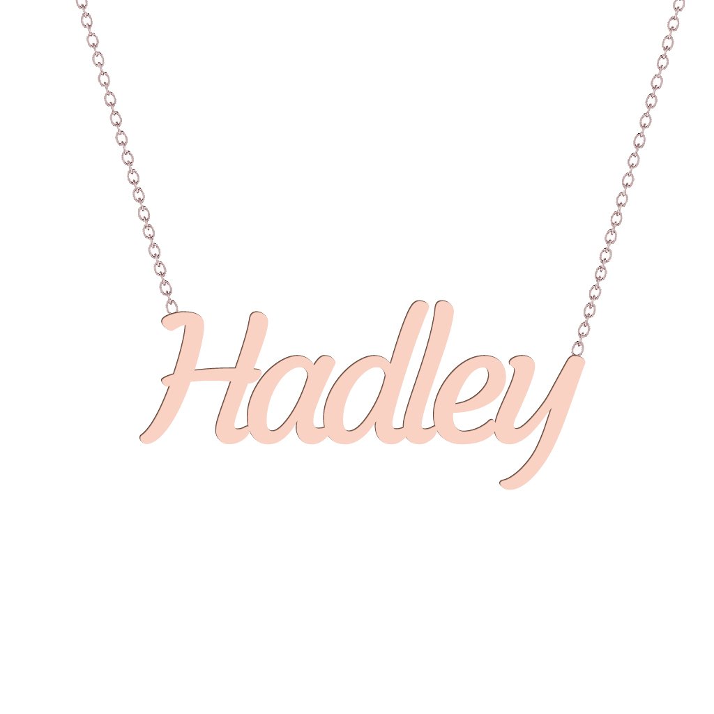 Gold Name Necklace - Hadley